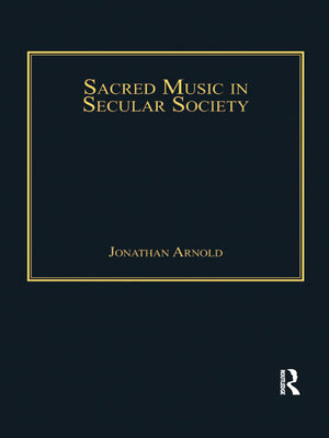 cover image of Sacred Music in Secular Society